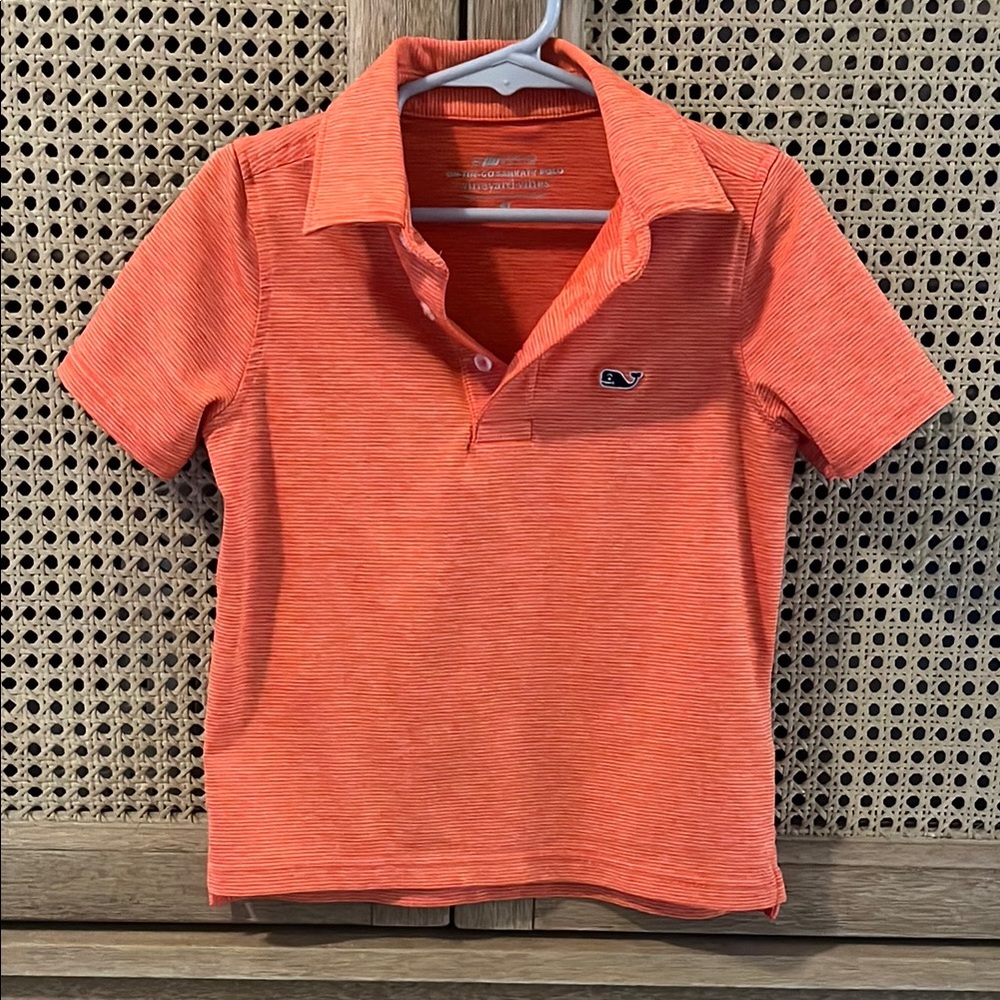 Vineyard Vines Orange Polo Short Sleeve Shirt